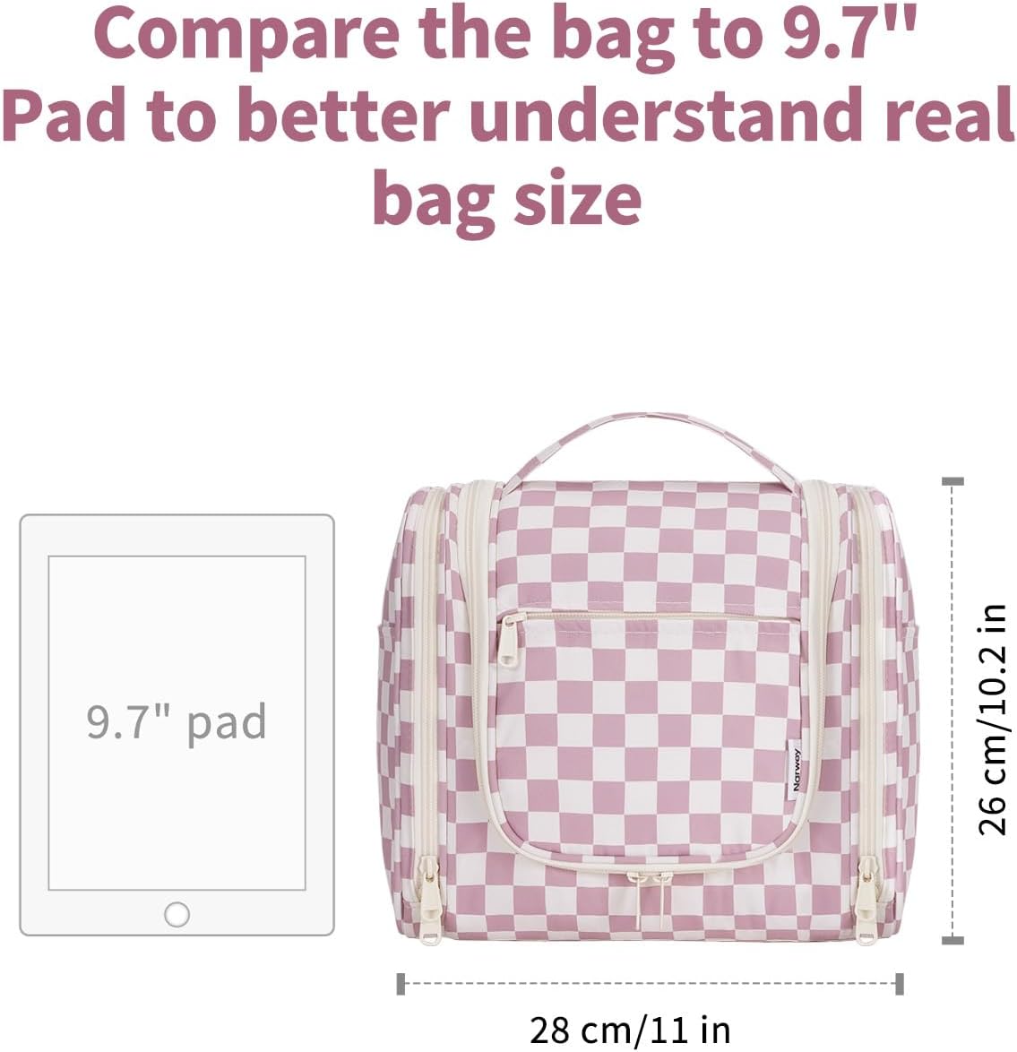 Hanging Toiletry Bag for Women - Travel Makeup Organizer with Multiple Compartments | Perfect for Cosmetics & Toiletries