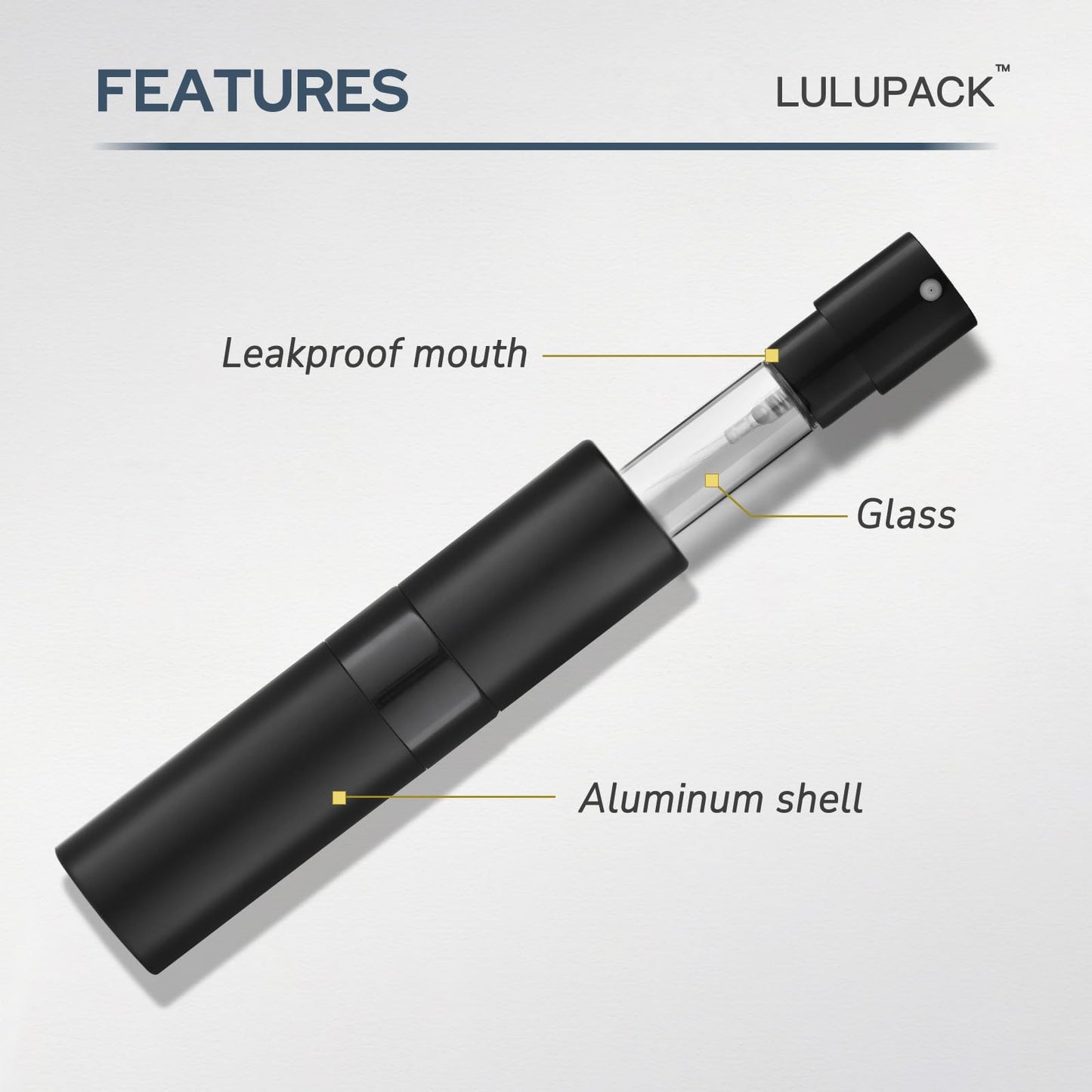 Lulupack Travel Perfume Bottle Refillable - Cologne Spray Atomizer Mini - Small Travel Size Empty Sprayer for Refill Sample Container - Portable Fragrance Decant Dispenser for Women Men 8ml 6PCS Brown