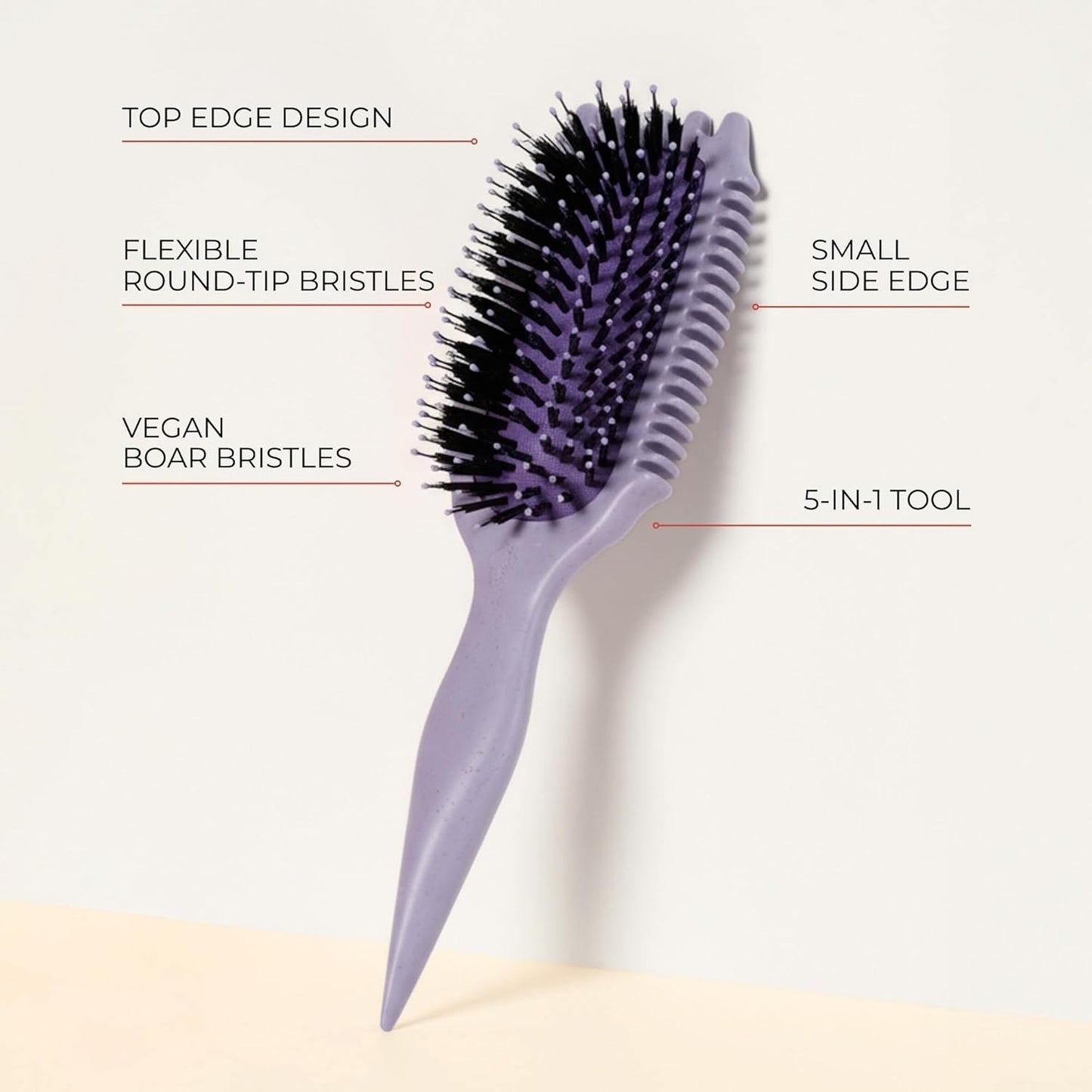 Curly Hair Volume Brush - Bounce Curl EdgeLift for Root Lift & Definition | Purple
