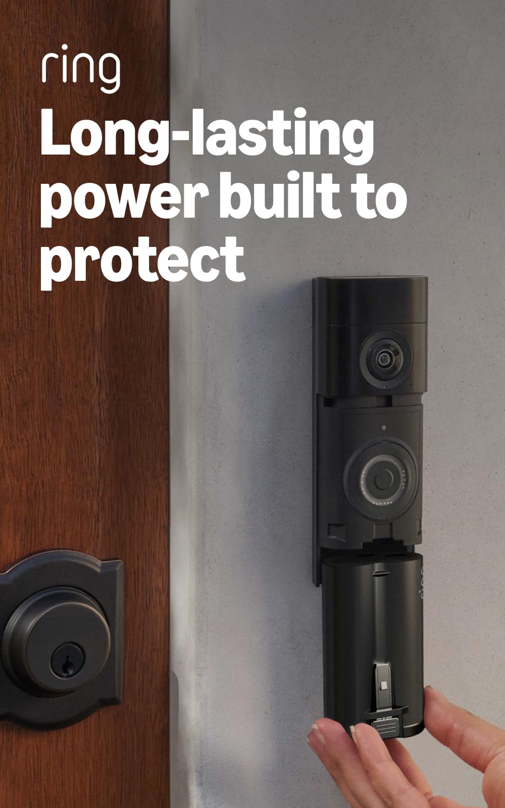 Ring Battery Doorbell Pro (newest model) — Retinal 4K with wide-angle video, up to 10x Enhanced Zoom, and Quick Release Ultra Battery Pack, Polished Sandstone