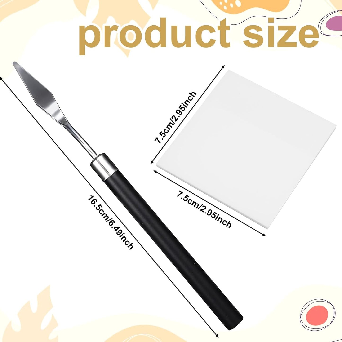 Disposable Nail Polish Palette Paper - 100 Pcs Double-Sided Waterproof Mixing Sheets | 2.95 x 2.95 Inch for Nail Art & Makeup Blending