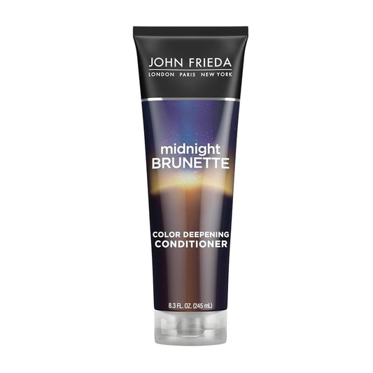 John Frieda Midnight Brunette Conditioner - Deepening Formula with Cocoa & Primrose Oil | 8.3 Oz