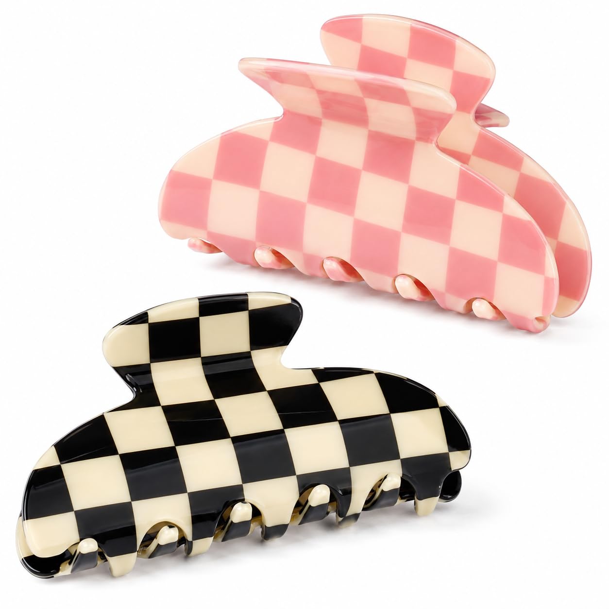 Hair Claw Banana Clips - Tortoise & Leopard Print Celluloid Barrettes | Large Fashion Accessories for Women