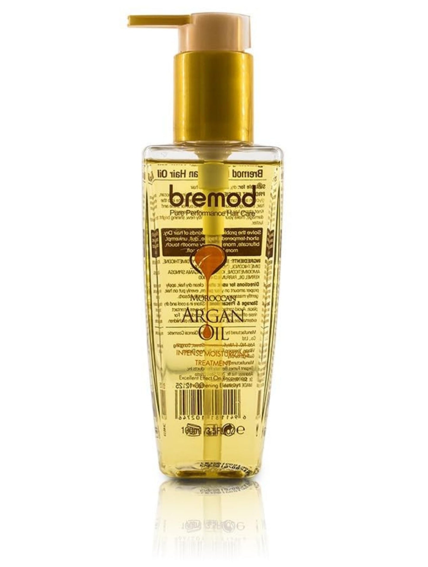 Leave-In Moroccan Argan Oil Hair Oil – Vitamin E Oil& Keratin Hair Treatment for Repairing Dry, Frizzy & Damaged Hair – Deep Nourishing Hair Serum, Anti-Frizz & Split End Repair 3.3Fl Oz