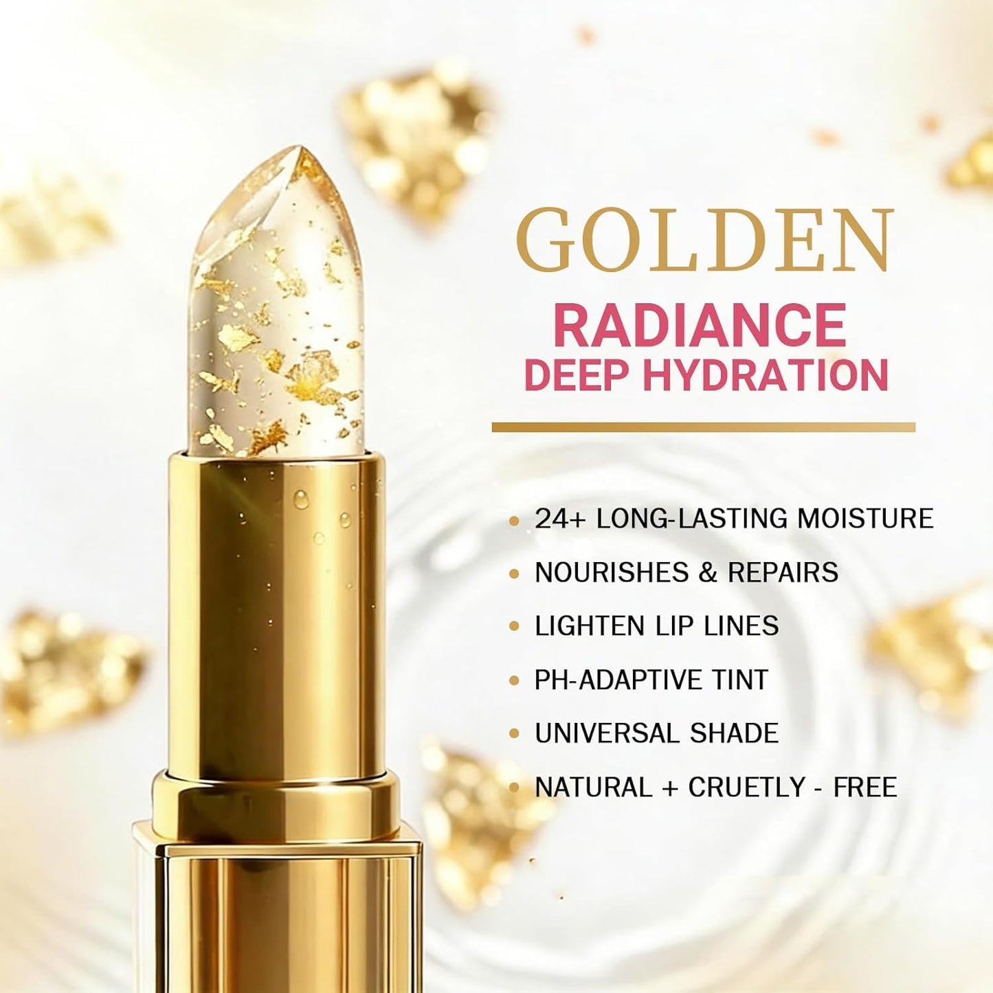 Areliaa Lipstick, Transferproof True Tone PH Adjusting Color Changing Lipstick for Women, Clear Lip Stick That Changes Color, Long Lasting 24 Hours Moisturizing (1pcs)