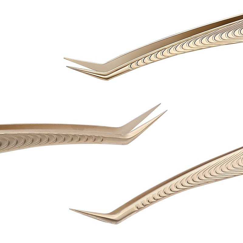 Ms.Queen Lash Tweezers for Eyelash Extension-Professional Lashing Tweezers for Mega Volume Mink Eyelashes Extensions Applying,Volume