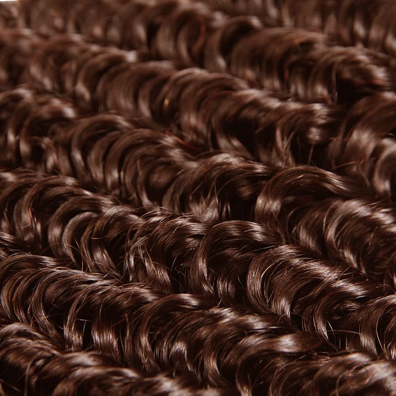 Chocolate Brown Bundle Color #4 Loose Deep Wave Human Hair Bundles 32 32 32 Inch Brazilian Virgin Hair Same Length 3 Bundles Reddish Brown Bundle Hair Weave