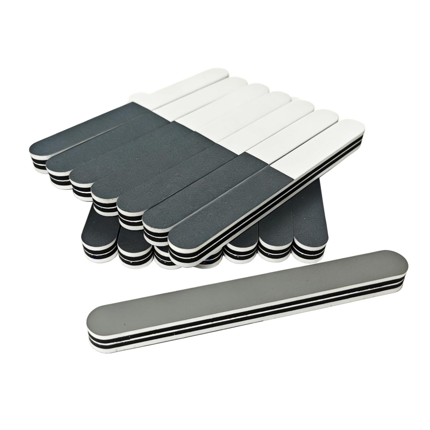 15 PCS 3 Way Nail File and Buffer,3 in One Nail Buffer that Shapes, Nail File Manicure Tools for Poly Nail Extension Gel and Acrylic Nails Tools Suit for Home Salon