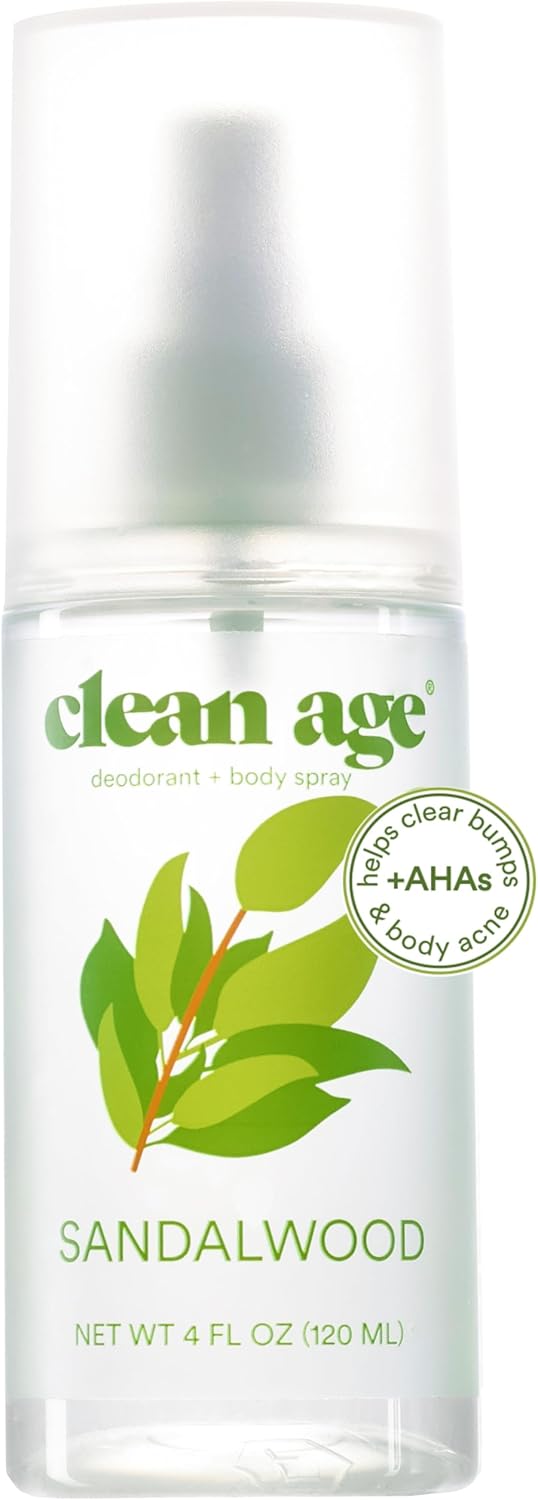 Aluminum-Free Deodorant & Body Spray - Waves 4oz | Clean Formula for Teens with AHA for Body Acne