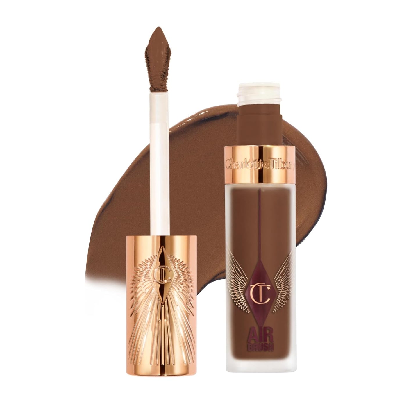 Charlotte Tilbury AIRbrush Flawless Blur Concealer - Longwear, Hydrating, Full Coverage for Dark Circles & Blemishes | Natural Matte Finish