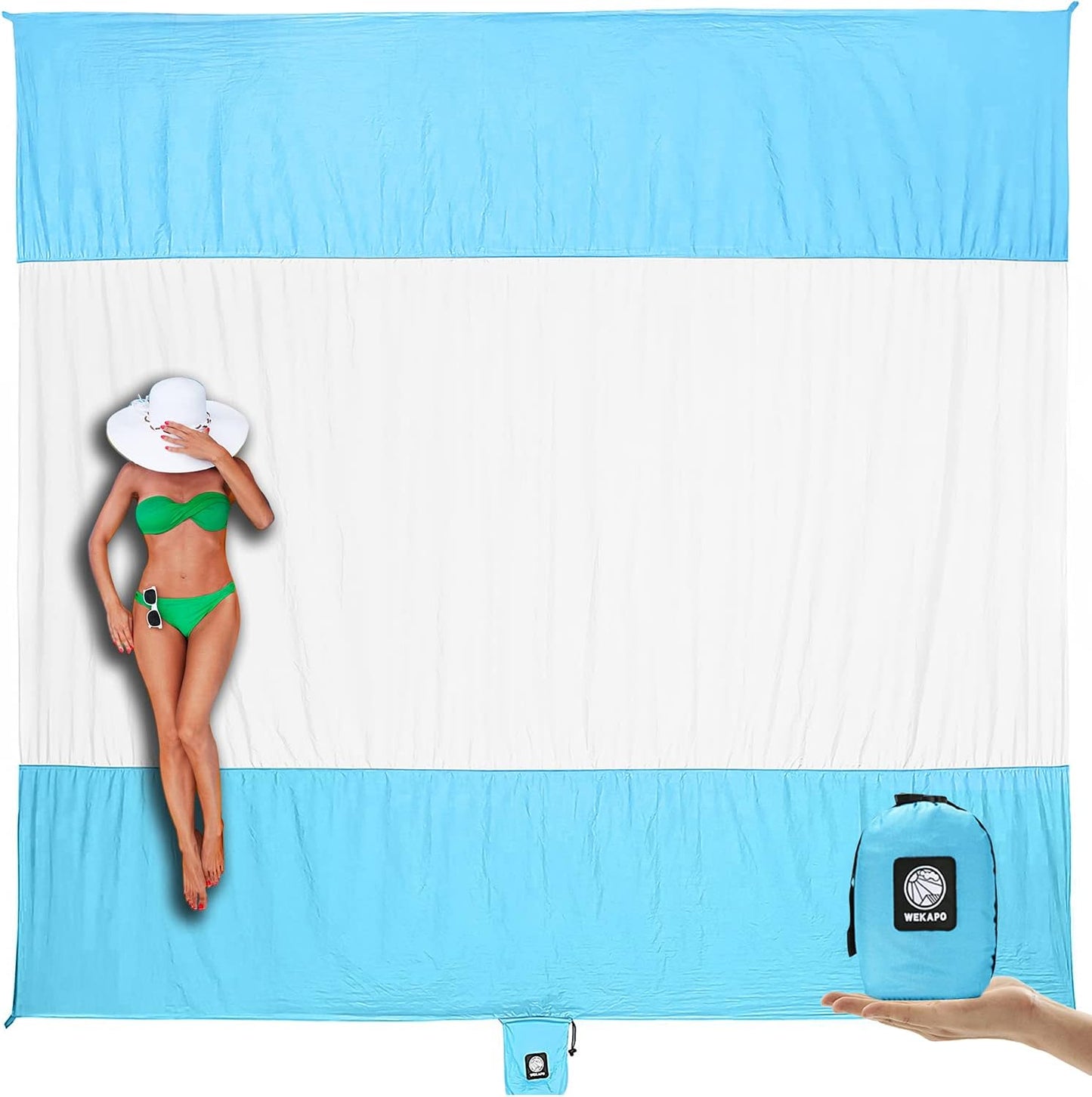 Beach Blanket - Sandproof Waterproof Extra Large Mat | Quick Drying for Vacation, Picnic & Camping