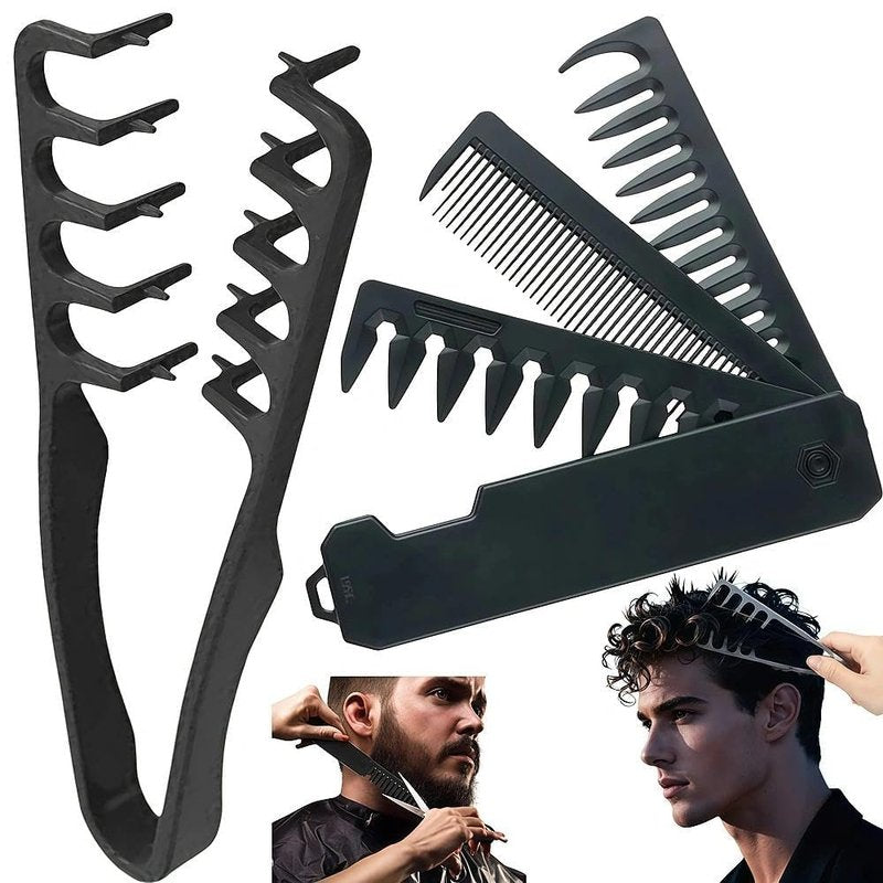 Texturizing Comb for All Hair Types - Volumizing & Detangling Tool | Travel-Friendly for Thick, Curly & Straight Hair