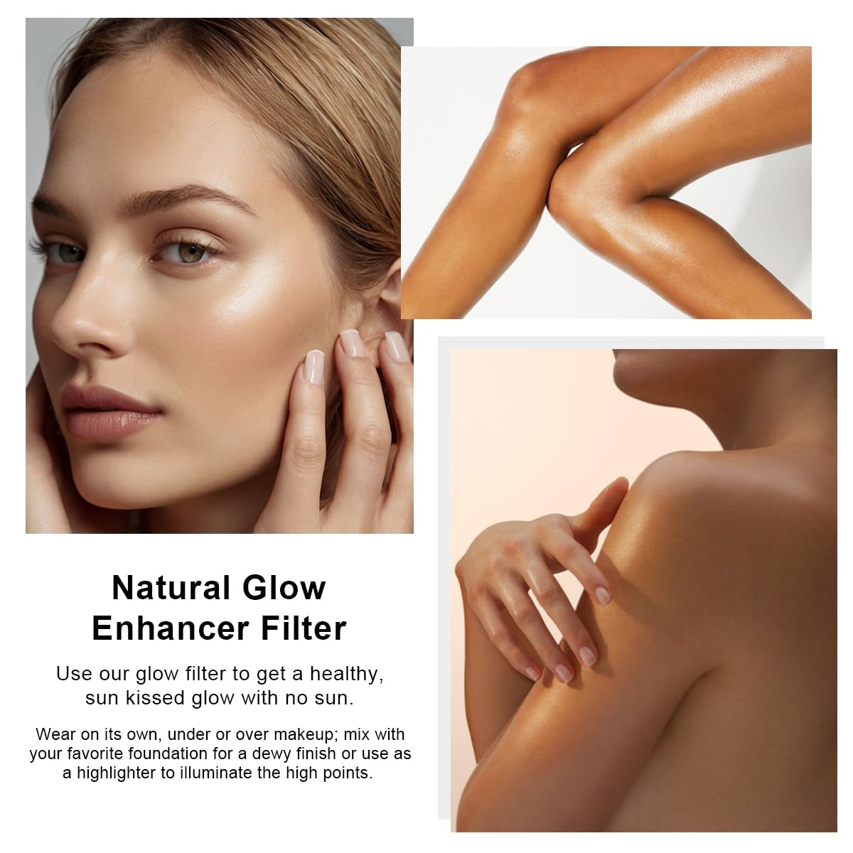 PHOERA Skin Glow Tint Foundation - Natural Radiant Finish | Flawless Silk Effect, 01 Fair