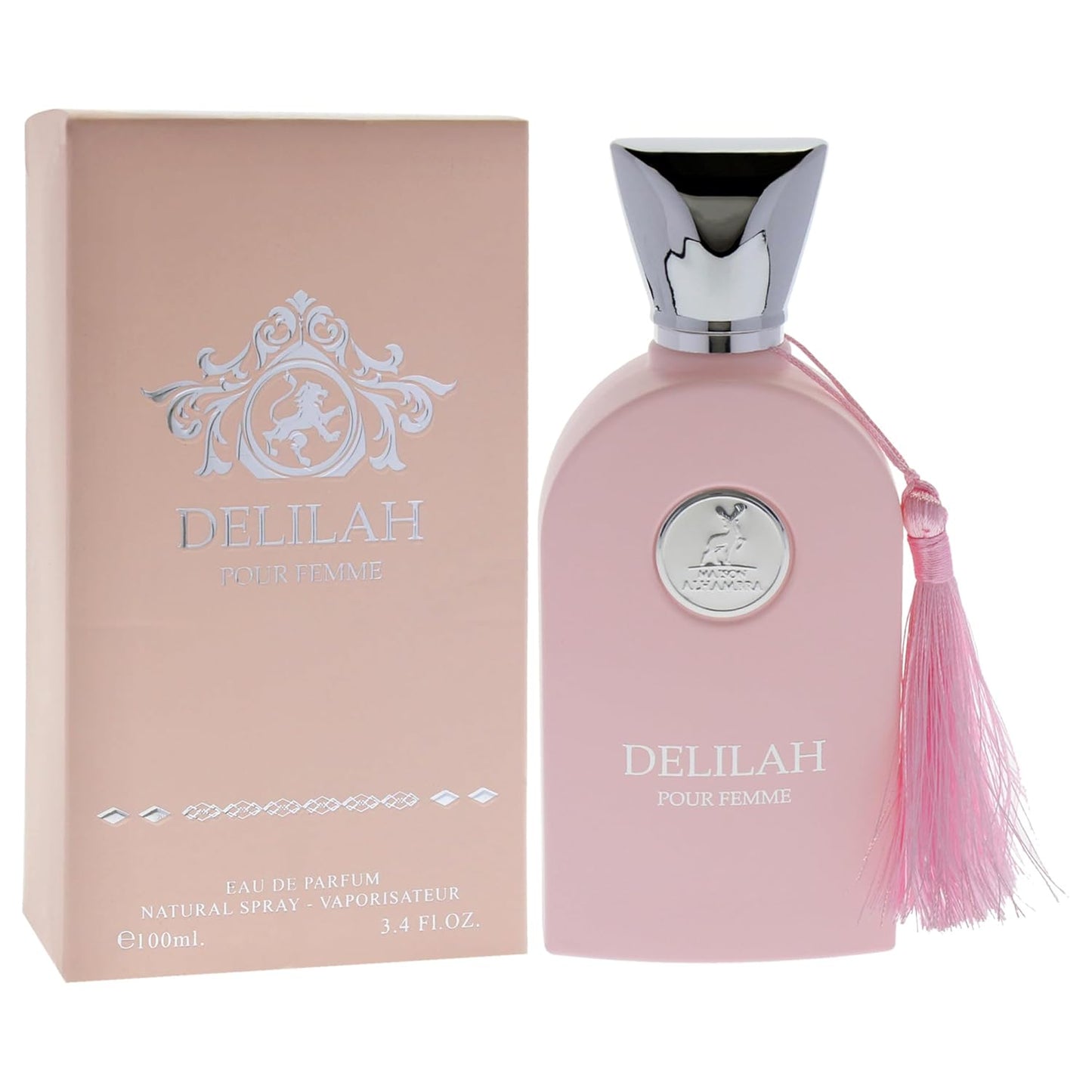 Lattafa Maison Alhambra Delilah Eau de Parfum Spray for Women - 3.4 Ounce | Elegant Floral Fragrance