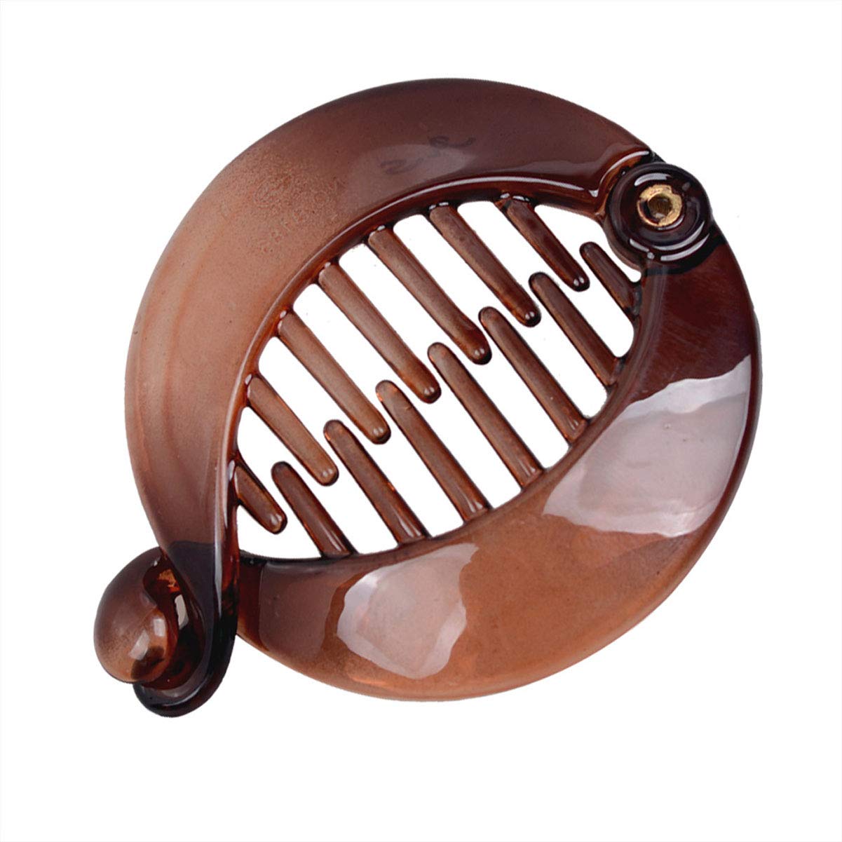 4 Pcs Round Banana Clips Resin Fish Shape Hair Clip Fishtail Clip Comb Grips Hairpins Ponytail Holder Women Hairstyle Hair Accessories