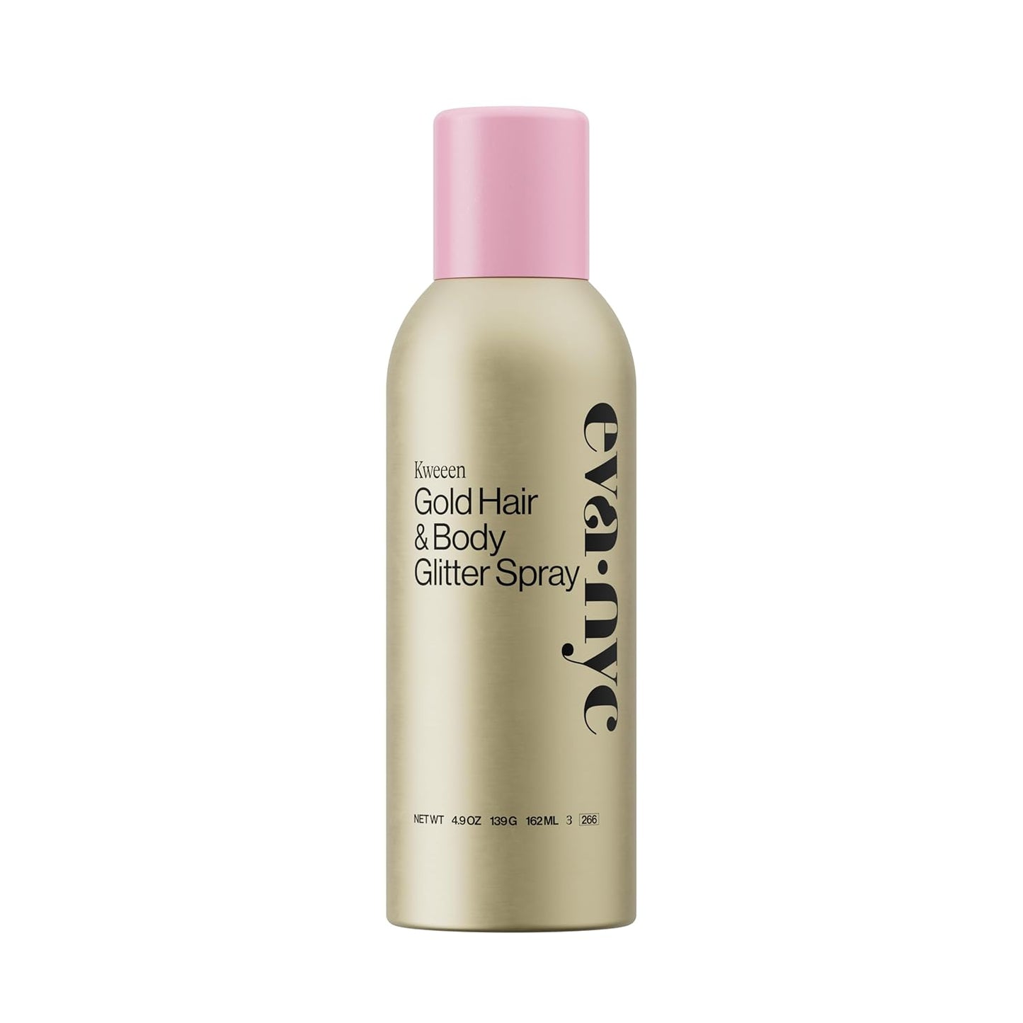 Eva NYC Kweeen Silver Hair & Body Glitter Spray Set - Ultra Shimmery, Non-Sticky, Quick Drying | Warm Vanilla Scent, Full & Travel Size