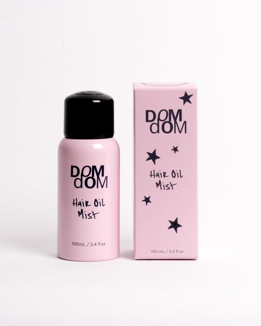 Dom Dom Hair Oil Mist, Hydrating Shine Smoothing, All Hair Types, Emerald Blossom Scent, 3.4 fl oz, Mist