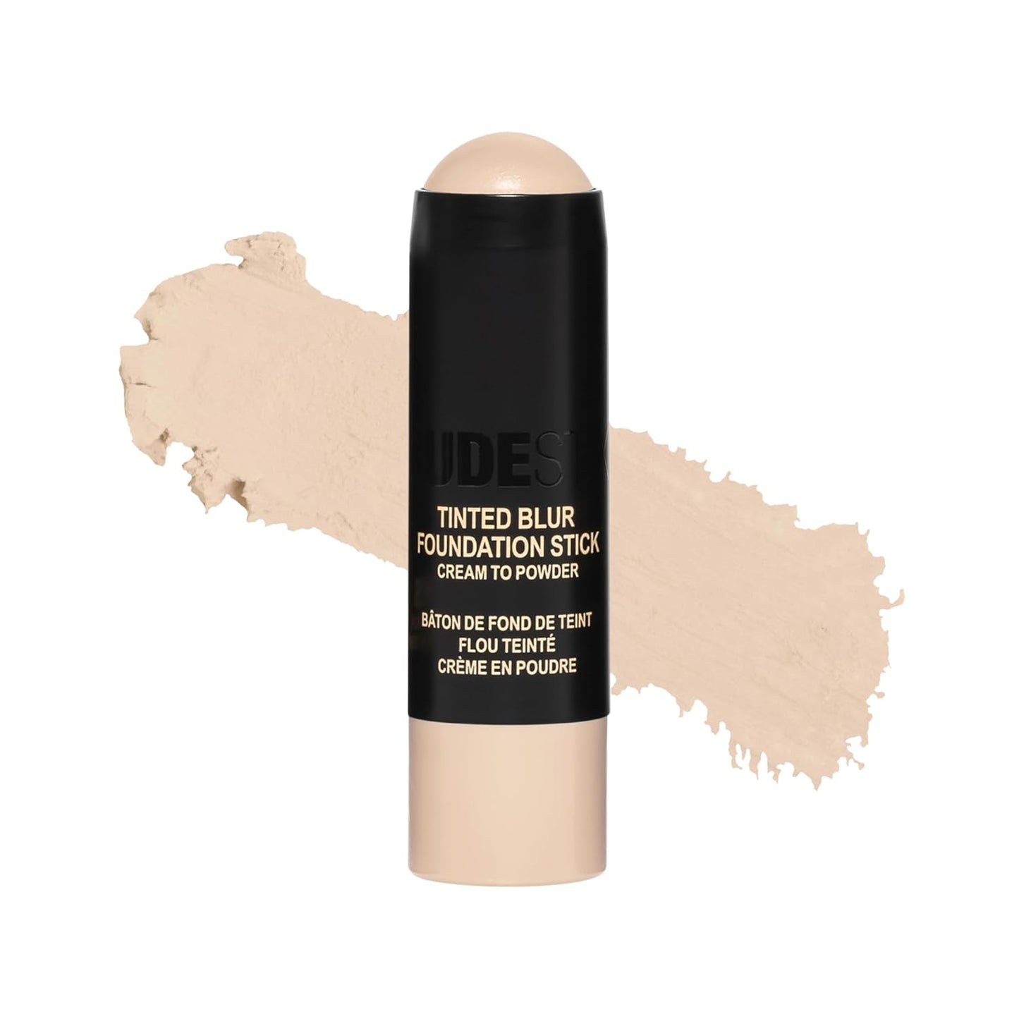 Nudestix Tinted Blur Foundation Stick - Cream-to-Powder Lightweight Makeup for Pores & Blemishes | Natural-Matte Finish