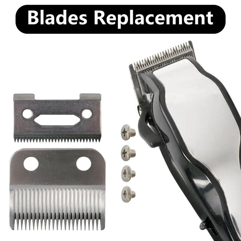 Vicue New Replacement Clipper Blade Fits for Wahl Precision, Precision Premium Smooth Cut, 2-Hole Stagger-Tooth, 2Hole Taper and 2Hole Standard Wedge Blades