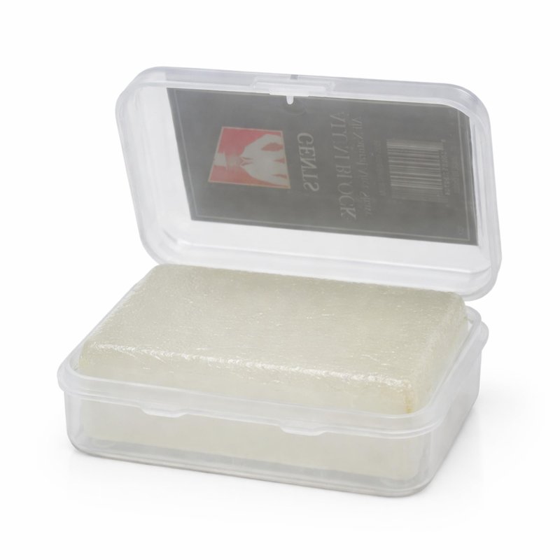 Gents Alum Block in Plastic Case | Upgrade Your Shave - Soothing Aftershave Solution for Shaving Razor Burn Relief - Travel Friendly Durable Plastic Case Included (3.5 Ounces Pack of 3)