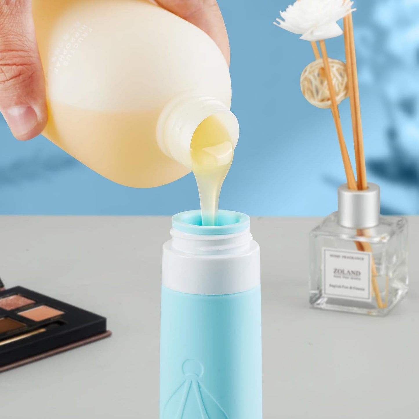 Travel Bottles for Toiletries - TSA Approved 3oz Silicone Squeezable Tubes | BPA Free Leak Proof Travel Essentials