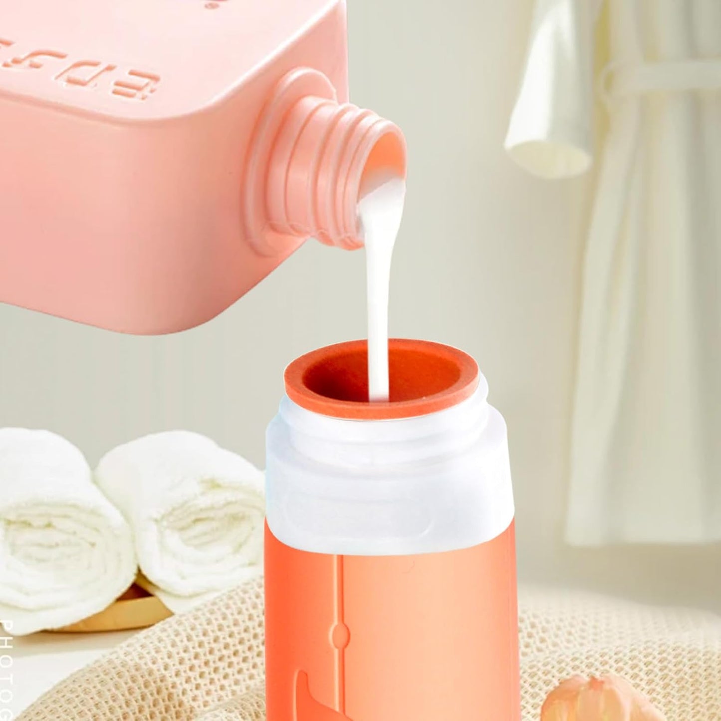 Vipop Travel Size Bottles - 3 oz Leak-Proof Silicone Containers for Toiletries | TSA Approved