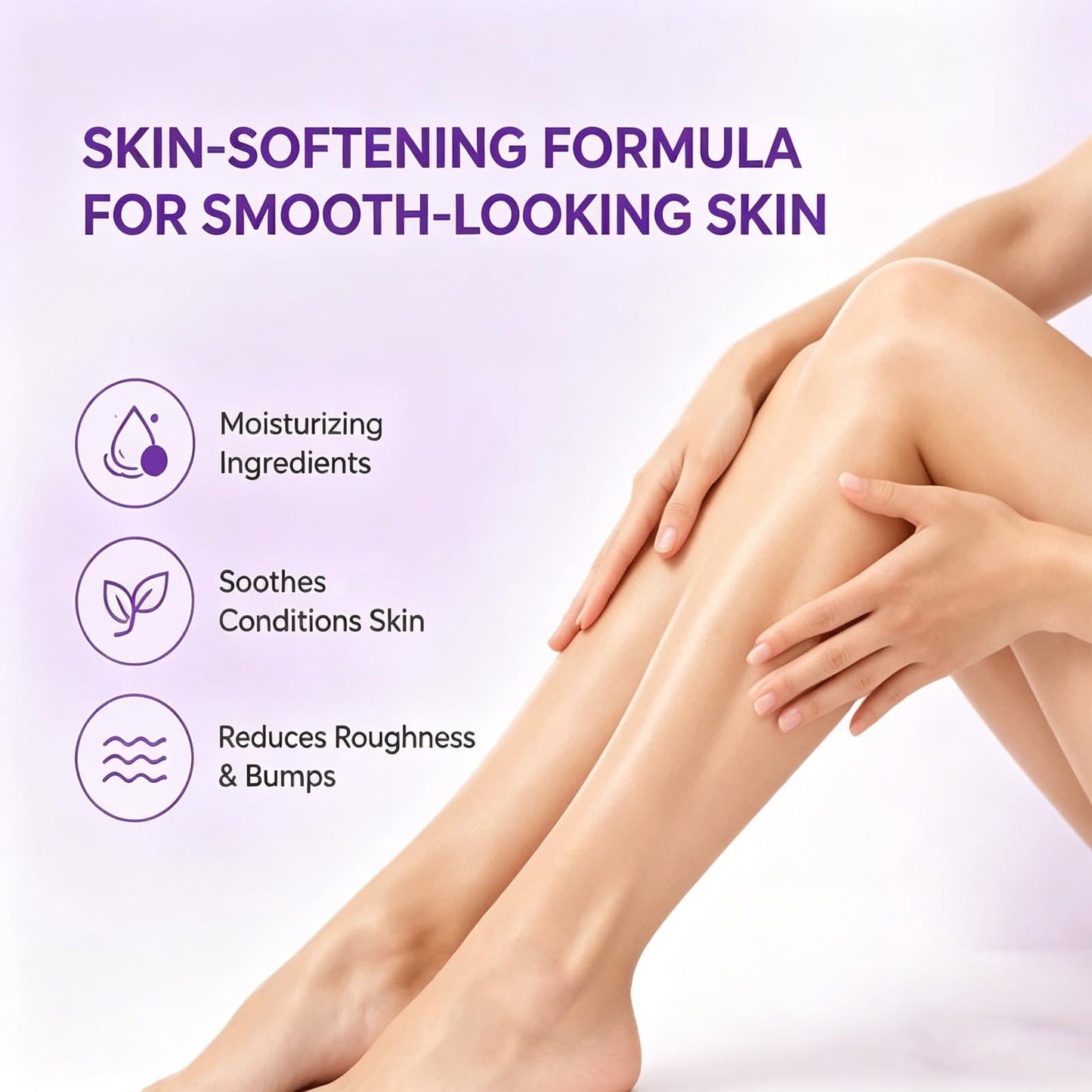 Koas Hair Removal Mousse for Women and Men, Gentle Body Skin-Softening Hair Removal Cream, Smooth-Looking Skin Hair Remover Spray For Legs, Arms & Underarms (3 Pcs, Aloe Vera)
