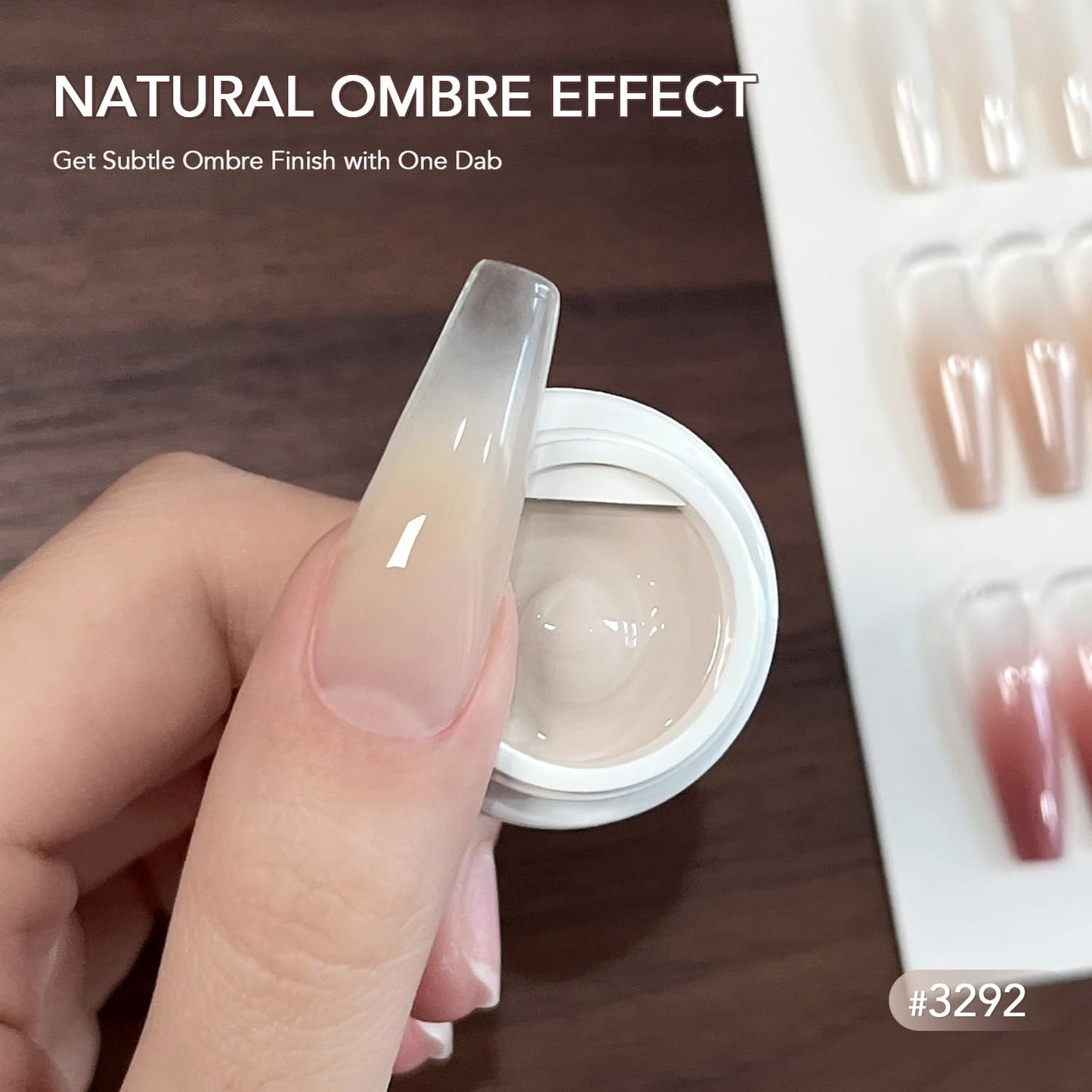 Ombre Gel Nail Polish Kit - 9 Vibrant UV LED Colors for Beginner-Friendly Gradient Nail Art | Rose Garden