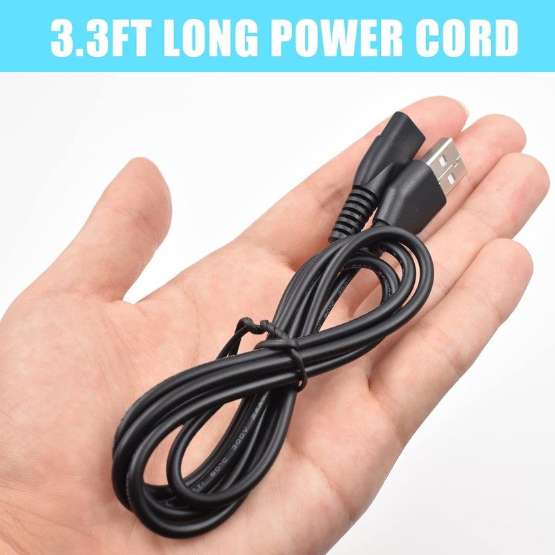 Charger Compatible with Limural Hair Clippers for Men,Hair Clippers Charger Cord Replacement fits Limural Hair Clipper, Power Cord Supply Adapter