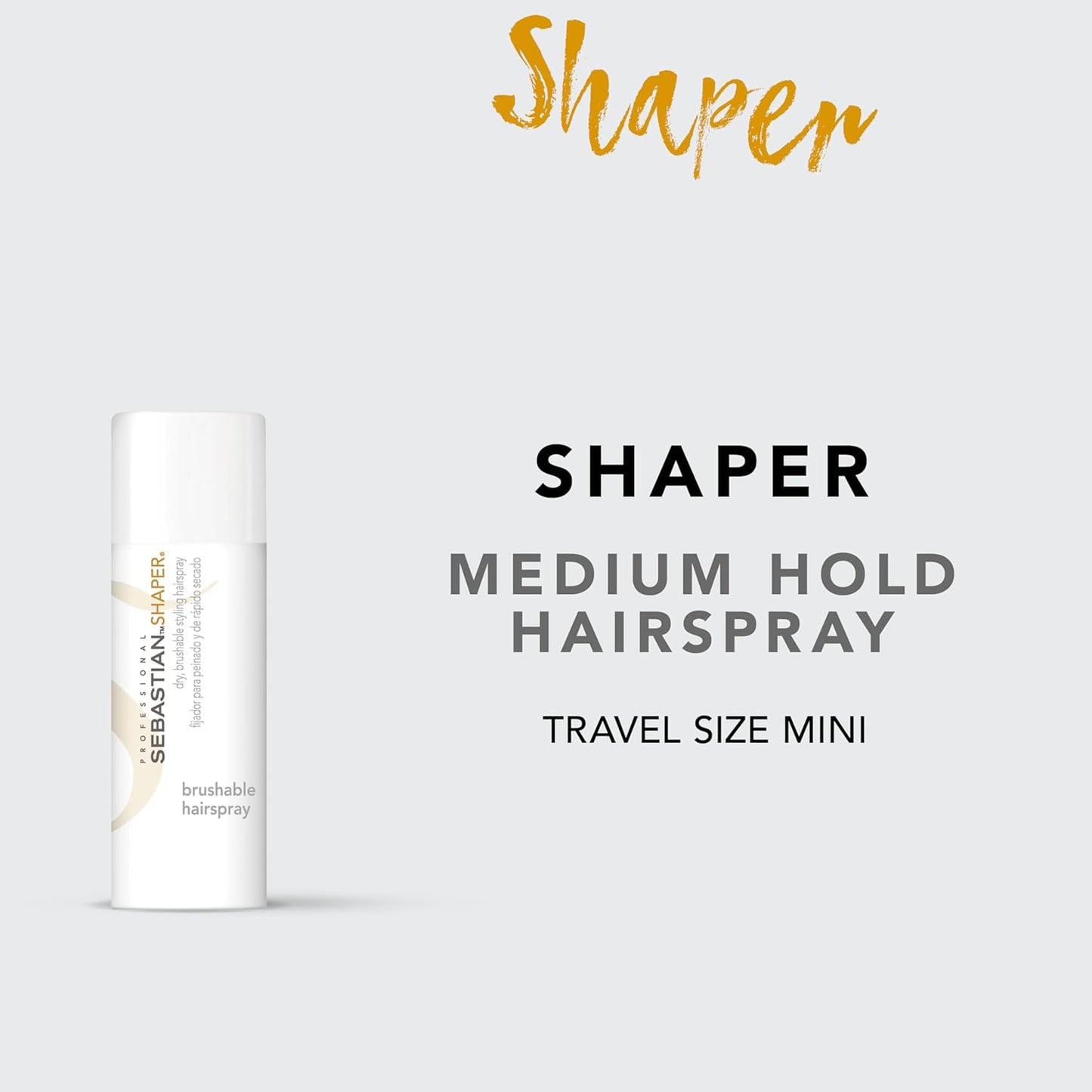 Sebastian Professional Hairspray - Flexible Medium Hold | Brushable Control, 50 VOC%