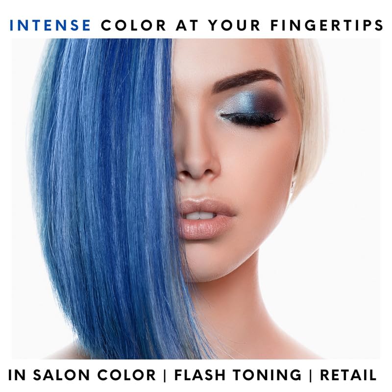 Intense Color Depositing Shampoo - Semi-Permanent Hair Color | 8.5 oz - Blue