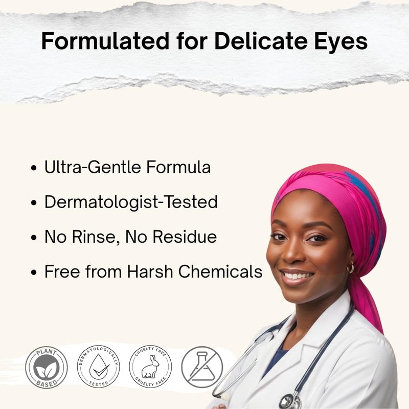 Micellar Eyelid Cleansing Wipes - Fragrance-Free Eye Care for Dry, Irritated Eyes | 30 Moisturizing Wipes