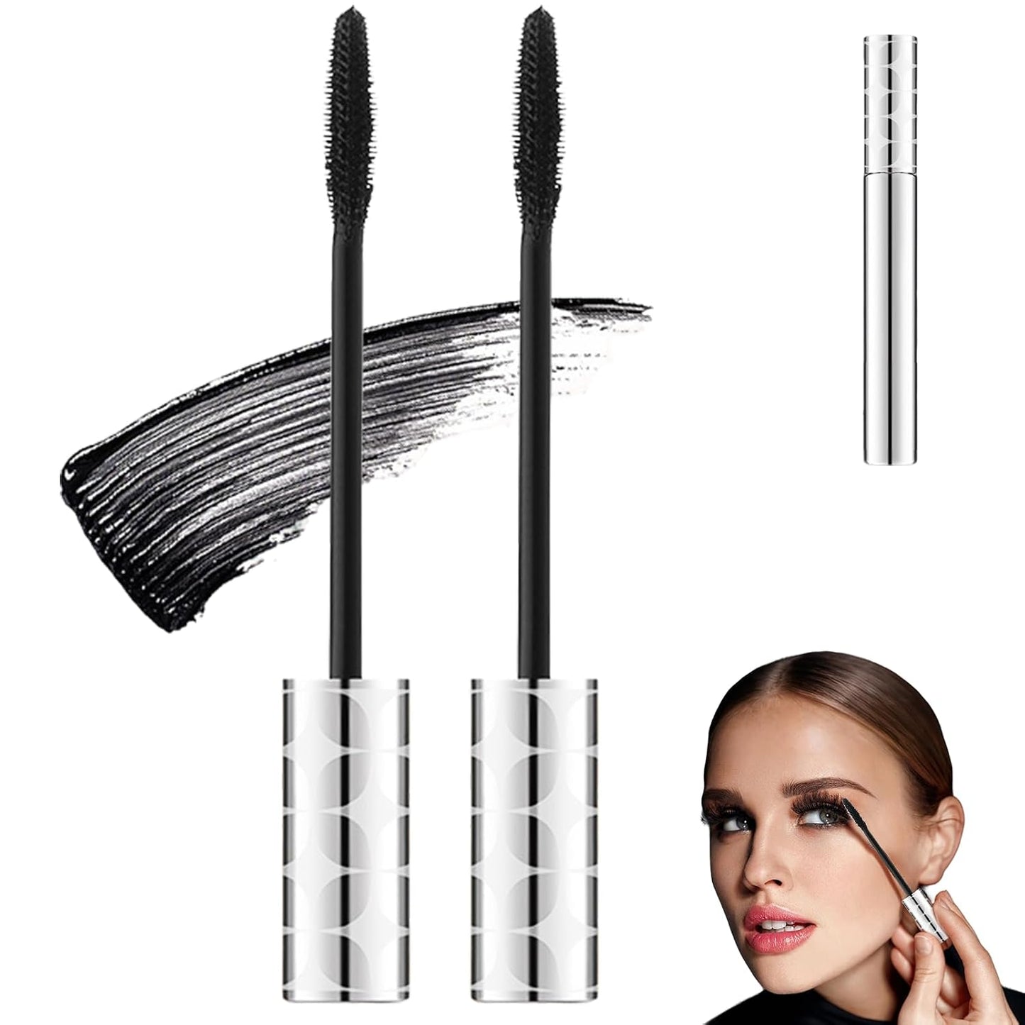 Mature Women's Mascara - Volume & Length for Thinning Lashes | Waterproof Long Wear in Black