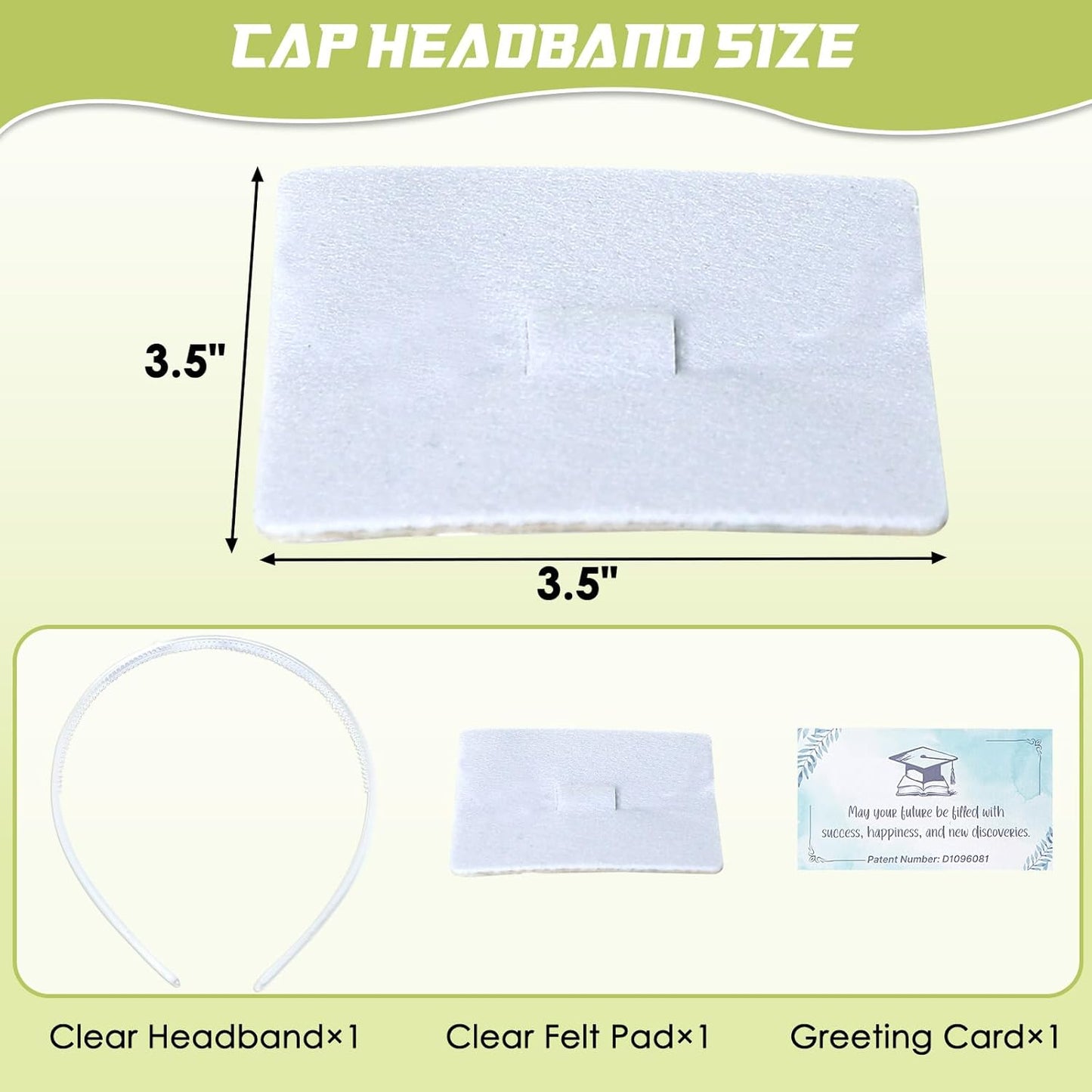 Graduation Cap Headband - Anti-Fall Hair Band for Secure Fit | Perfect Hat Accessory for Graduates