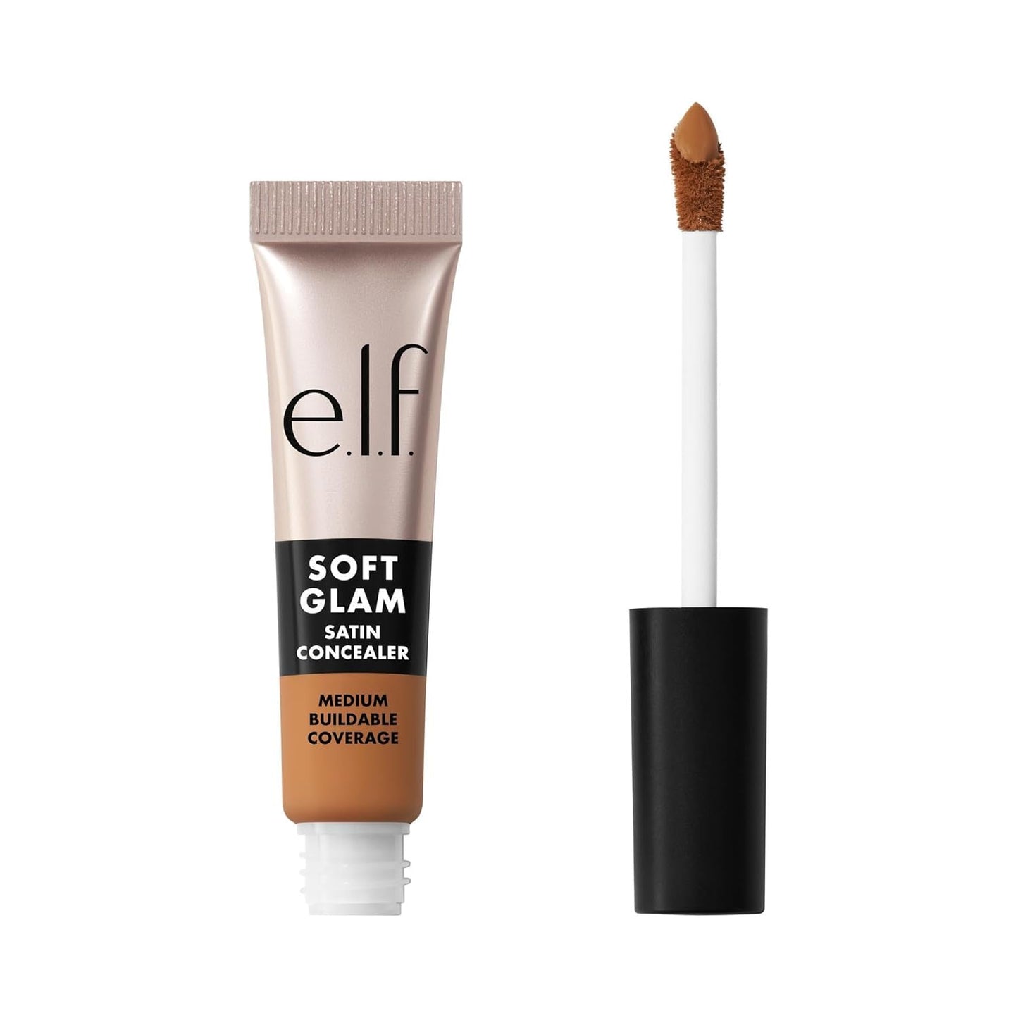 e.l.f. Soft Glam Satin Concealer - Medium Coverage for Blemishes & Under-Eye | Crease-Resistant, Vegan, 21 Light Neutral