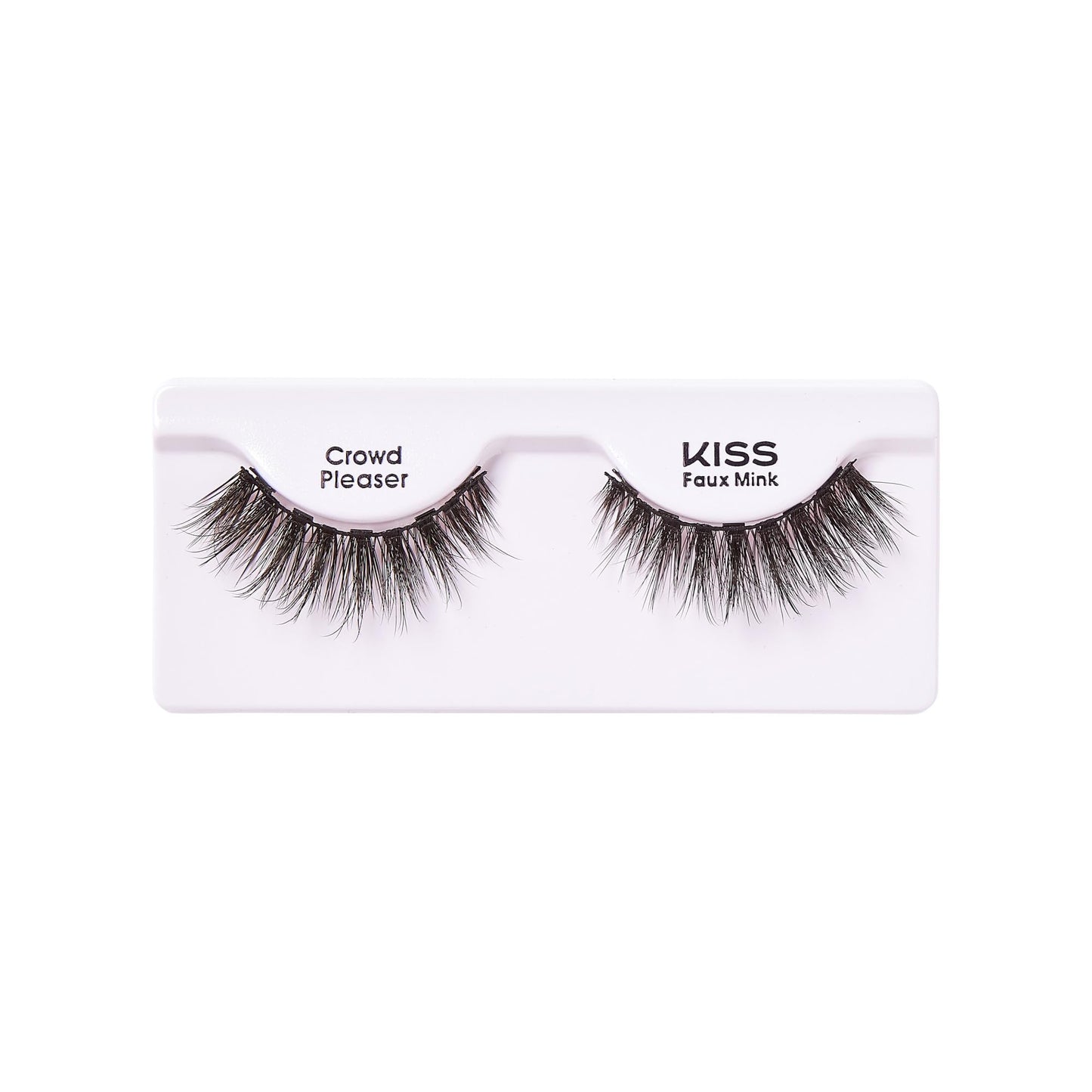 Kiss Magnetic Lashes, Crowd Pleaser, 1 Pair of Synthetic False Eyelashes With 5 Double Strength Magnets, Wind Resistant, Dermatologist Tested Fake Lashes Last Up To 16 Hours, Reusable Up To 15 Times