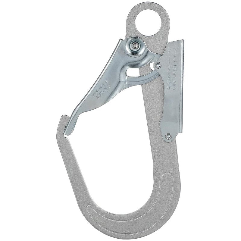 Housoutil Rebar Snap Hook, High Strength Alloy Steel Large Drop Forged Double Lock Rebar Snap Hook, Multifunctional Safety Fall Protection Lanyard