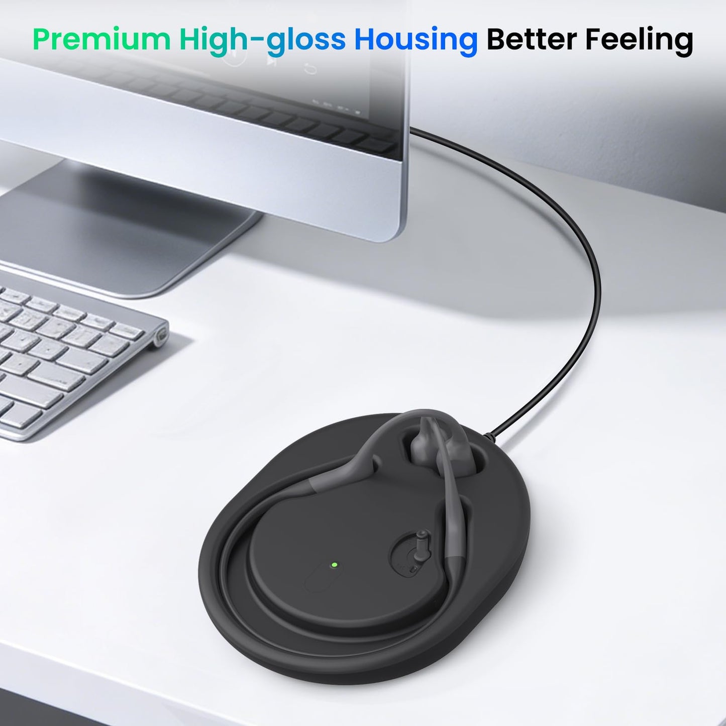 FEFAIA Charging Stand Compatible with Shokz Headphones, 3.93ft Wireless Charger Dock Cord USB Magnetic Charging Cable for Shokz Headphones OpenRun Pro,OpenRun,OpenRun Mini, OpenRun Pro Mini