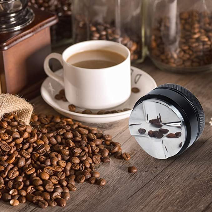 51mm Adjustable Coffee Tamper & Distributor - Stainless Steel Espresso Tool