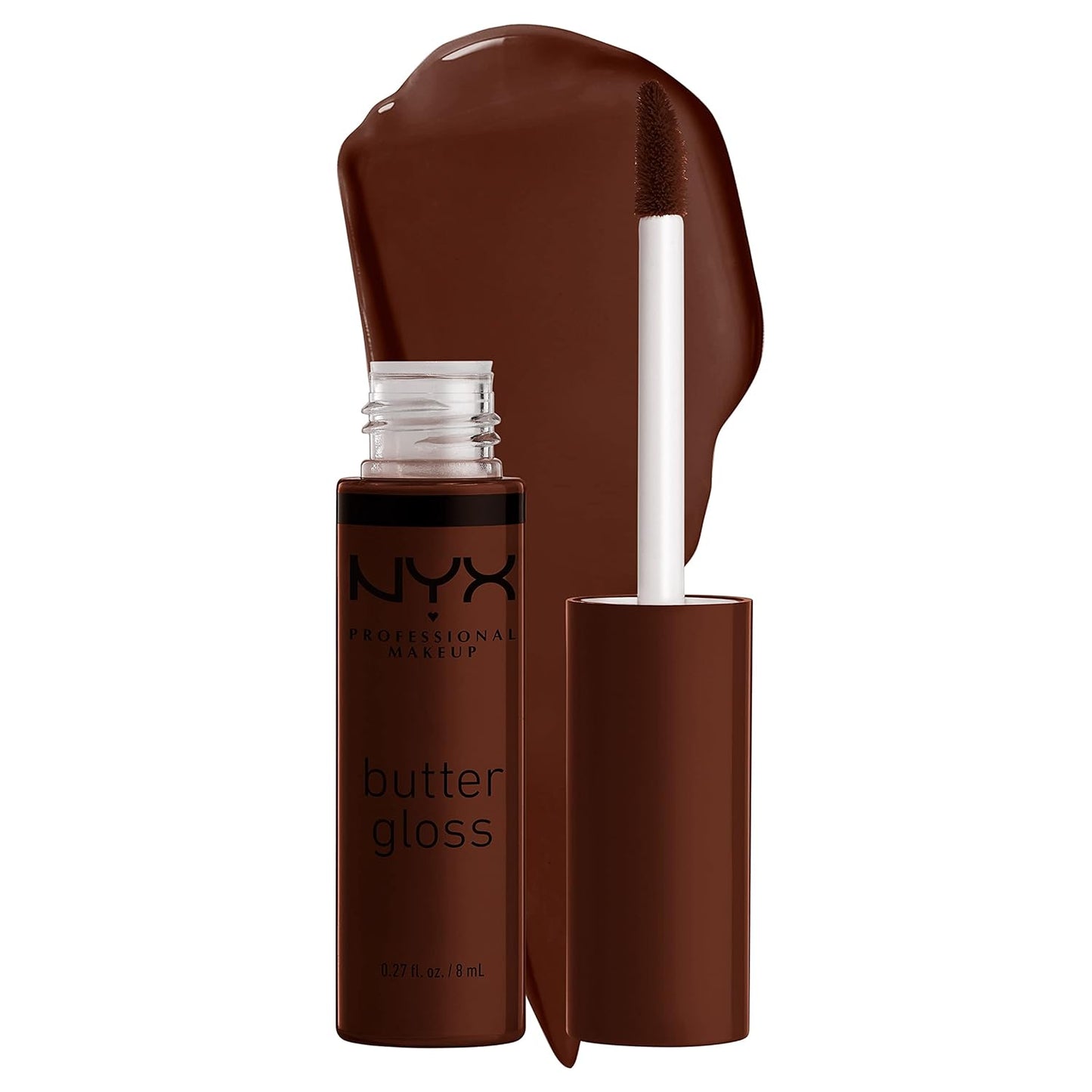 NYX Butter Gloss - Non-Sticky Brown Sugar Lip Gloss Trio | 3 Flavors: Sugar High, Spiked Toffee, Butterscotch