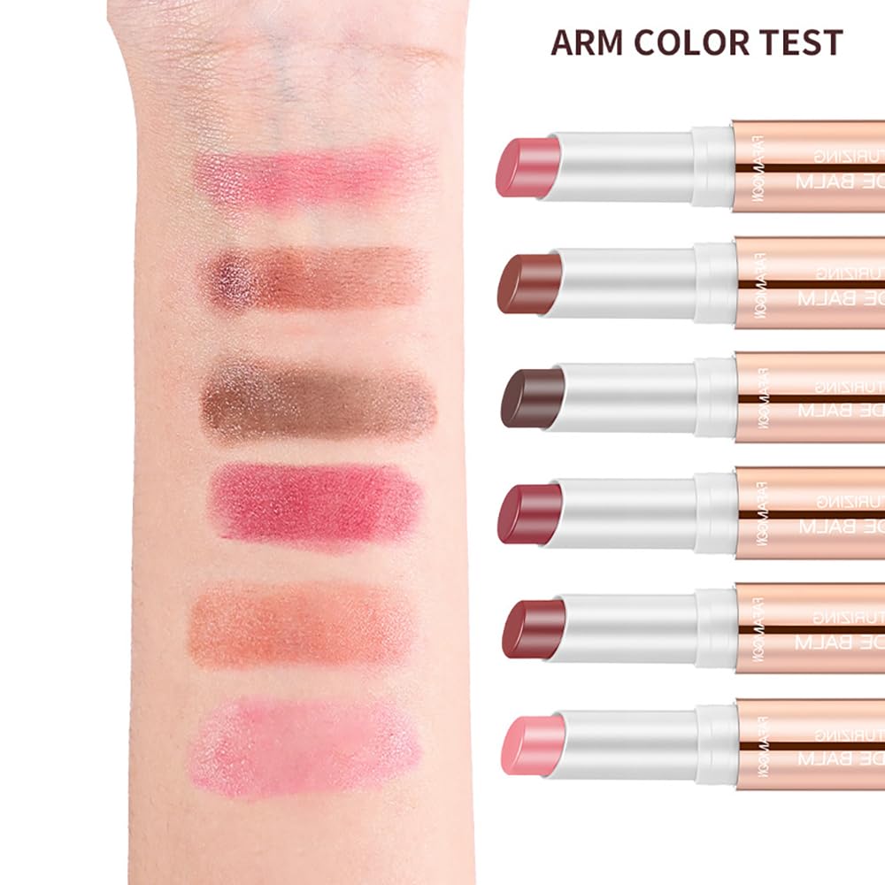Hydrating Lip Tint Set - 6 Pcs Tinted Lip Balm for Deep Nourishment | Long-Lasting Moisturizing Care for Dry, Cracked Lips