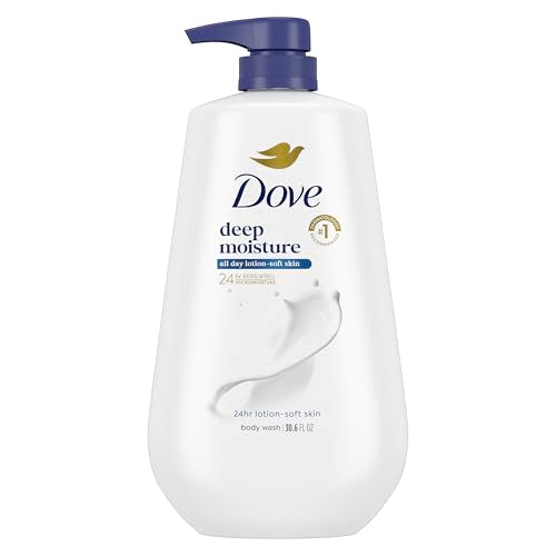 Dove Deep Moisture Body Wash 30.6 oz - Hydrating & Sulfate-Free