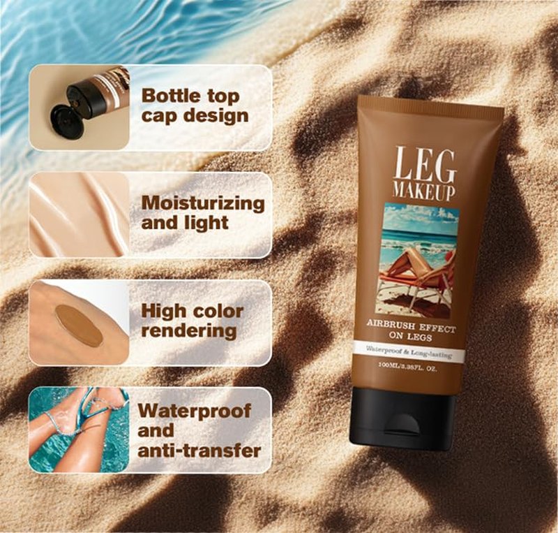 Tattoo Cover Up Makeup - Waterproof Body Concealer for Scars & Varicose Veins | No Transfer, All Skin Tones, Medium (#2)