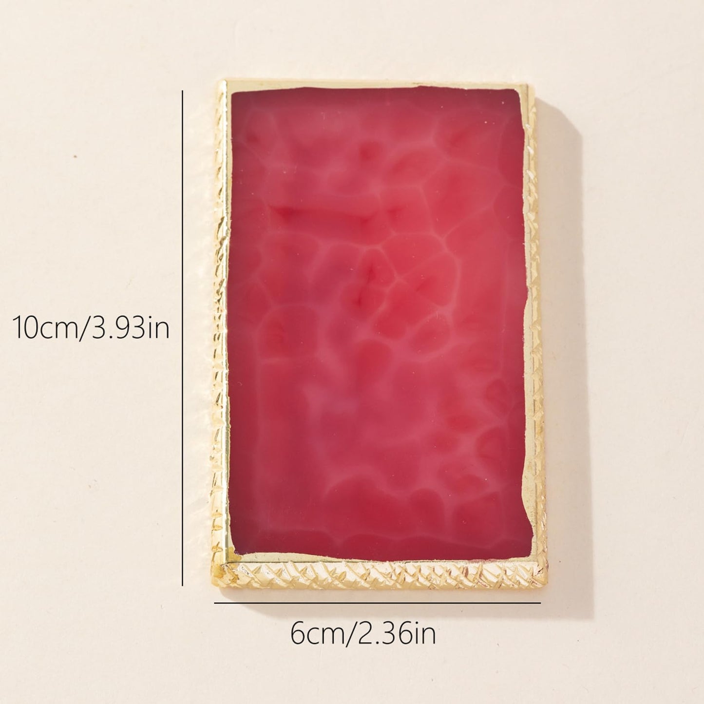 Waldd Resin Nail Art Palette Nail Polish Palette Nail Palette Nail Pallet for Nail Art (Red)