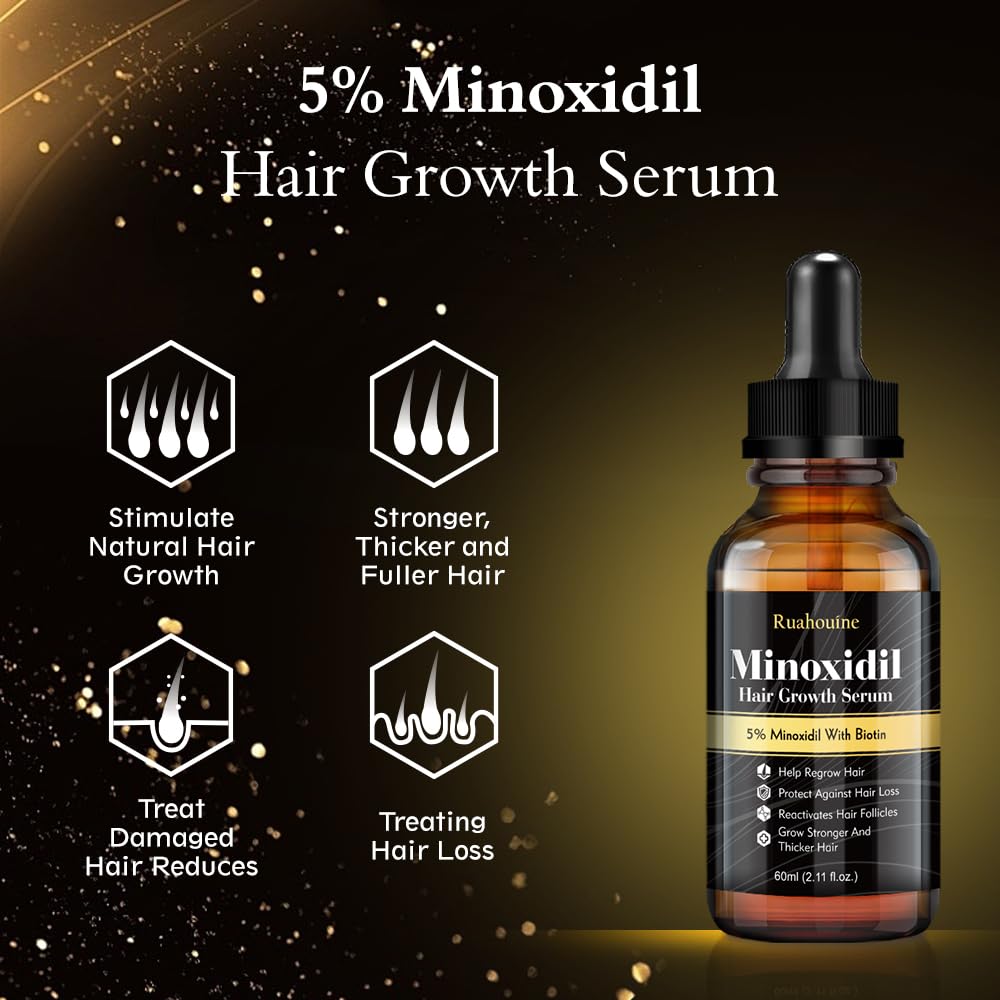 Minoxidil Hair Regrowth Oil - Extra Strength Serum for Thicker, Healthier Hair | 2.11 fl. oz.