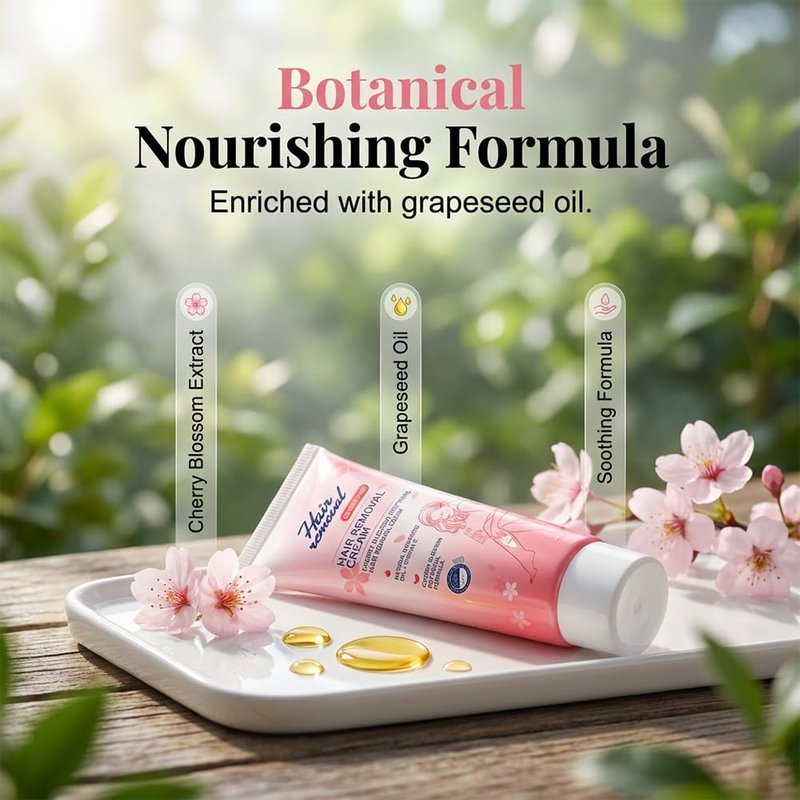 Painless Hair Removal Cream, 2026 New Upgrade Depilatory Cream, Gentle Intimate Hair Removal, Moisturizing Body Hair Removal for Men and Women (3, 300g)