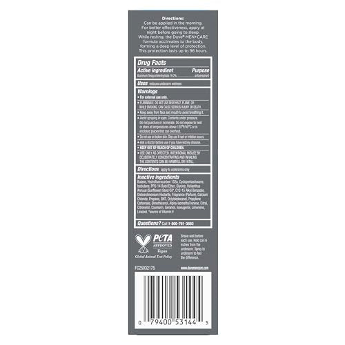Dove Men+Care Anti-Perspirant Spray Ocean Breeze, 3.8 oz