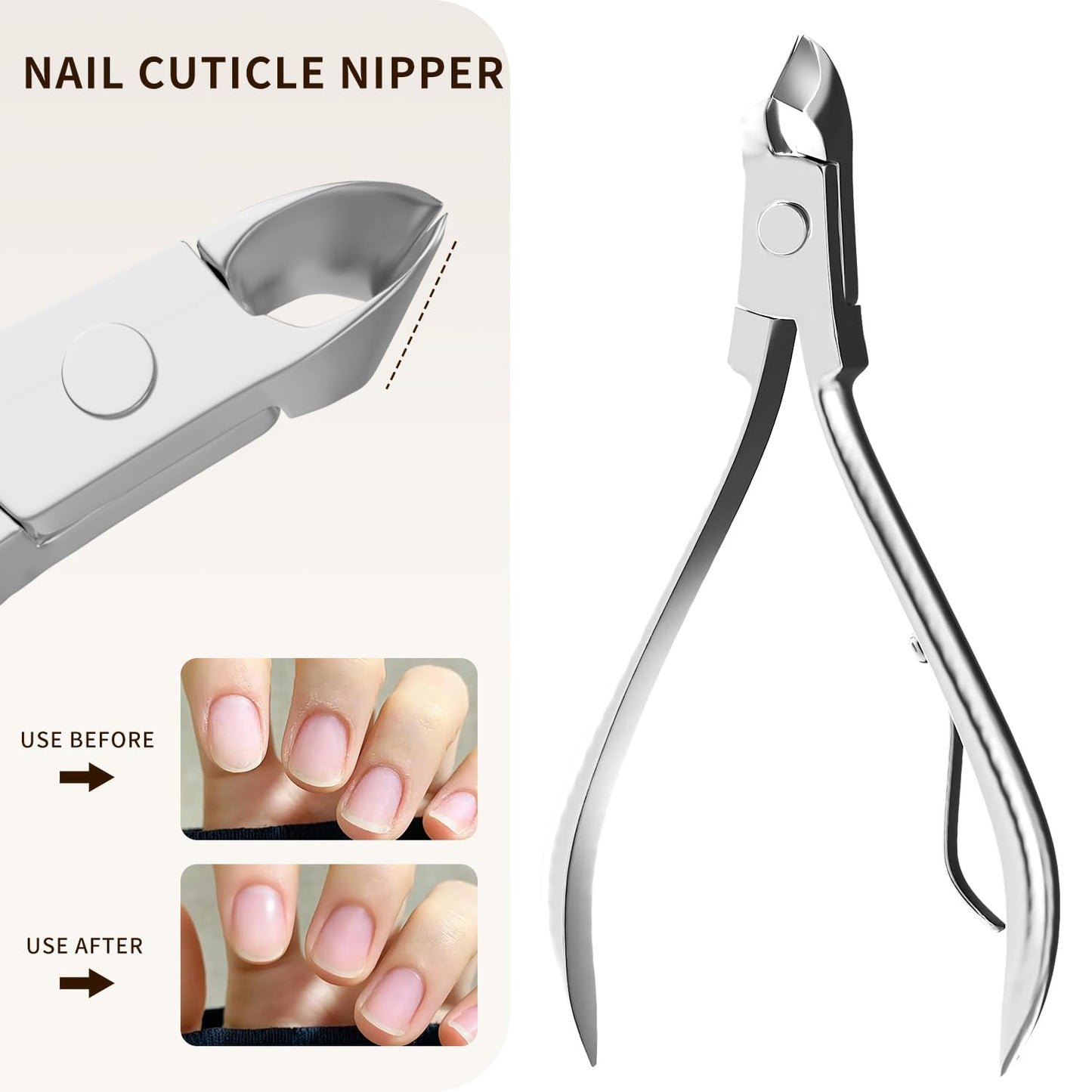 ZIZZON Professional Nail Care Kit - Manicure Grooming Set with Travel Case | Elegant Rose Gold Finish