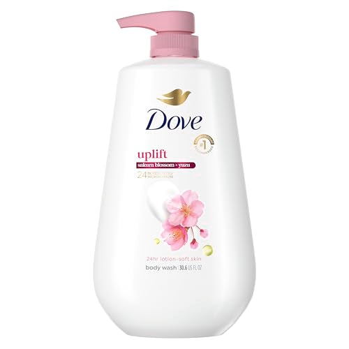 Dove Sakura Blossom & Yuzu Body Wash, 30.6 oz Pump - Hydrating & Sulfate-Free