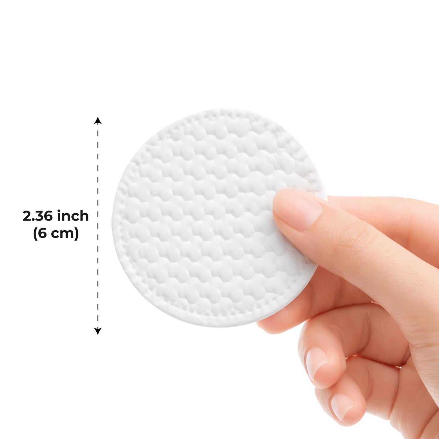 CALLA BEAUTY 3D Cotton Rounds for Face (400 Counts) - Premium 3D Embossing Technology - Textured Thick Cotton Pads, Tear-Resistant & Low Lint Makeup Remover Pads, Absorbent Toner Pads